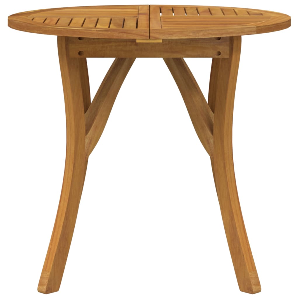Tuintafel Ø 85 cm massief acaciahout
