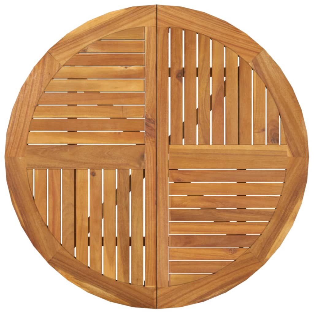 Tuintafel Ø 85 cm massief acaciahout