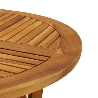 Tuintafel Ø 85 cm massief acaciahout