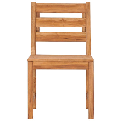 Tuinstoelen 4 st massief teakhout