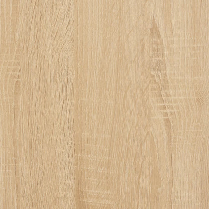 Kaptafel met spiegel 90x50x132,5 cm bewerkt hout sonoma eiken