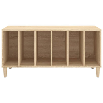 Platenkast 100x38x48 cm bewerkt hout sonoma eikenkleurig