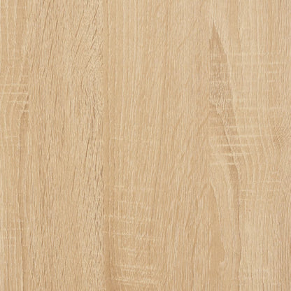 Platenkast 84,5x38x89 cm bewerkt hout sonoma eikenkleurig