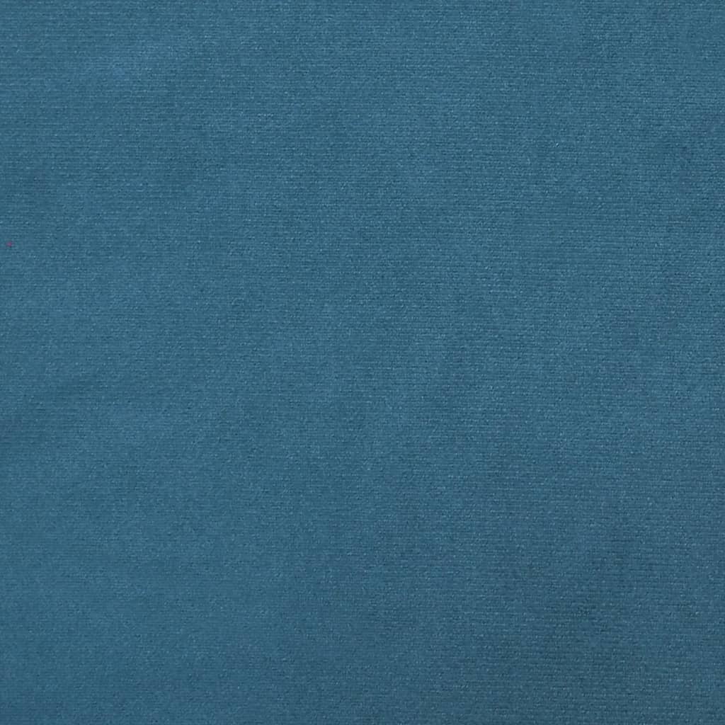 Tweezitsbank Chesterfield-stijl en bolsters fluweel blauw