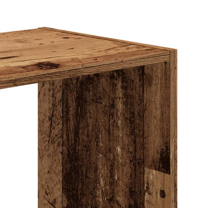 Boekenkast 68,5x32x75 cm bewerkt hout oud houtkleurig