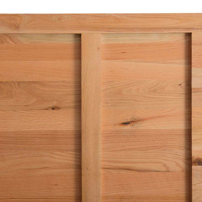 Eettafel met natuurlijke rand 200x100x74 cm massief eikenhout