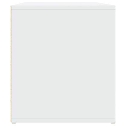 Hoekkast 160x40x45 cm bewerkt hout wit