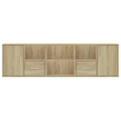 Hoekkast 160x40x45 cm bewerkt hout sonoma eikenkleurig