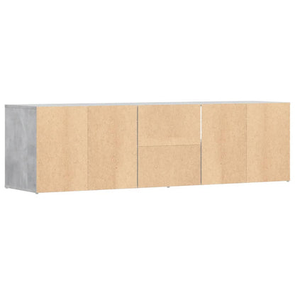 Hoekkast 160x40x45 cm bewerkt hout betongrijs