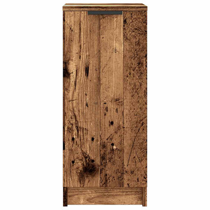Schoenenkast 29,5x35x70 cm bewerkt hout oud houtkleurig