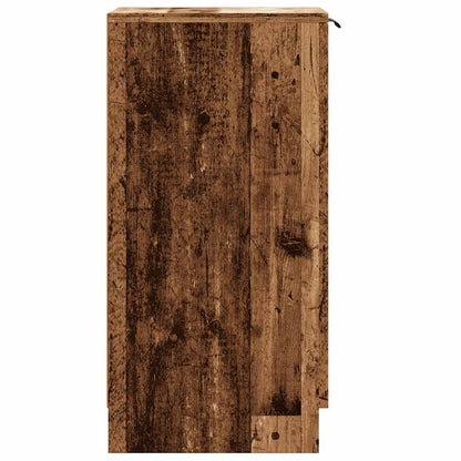 Schoenenkast 29,5x35x70 cm bewerkt hout oud houtkleurig