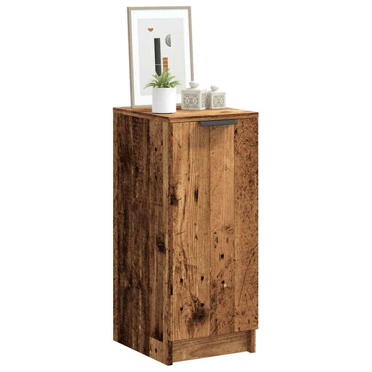 Schoenenkast 29,5x35x70 cm bewerkt hout oud houtkleurig