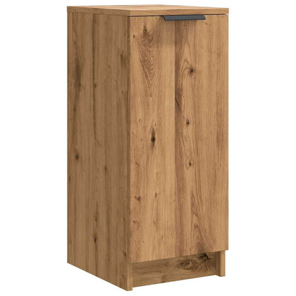 Schoenenkast 29,5x35x70 cm bewerkt hout artisanaal eikenkleur