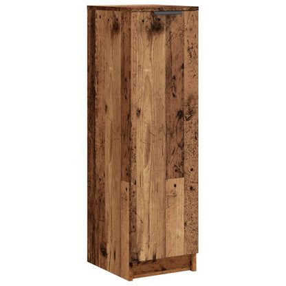 Schoenenkast 29,5x35x100,5 cm bewerkt hout oud houtkleurig