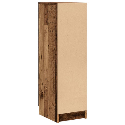 Schoenenkast 29,5x35x100,5 cm bewerkt hout oud houtkleurig