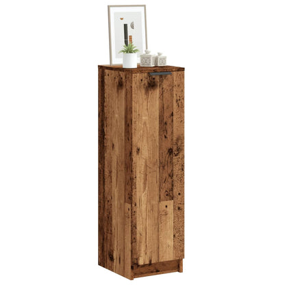 Schoenenkast 29,5x35x100,5 cm bewerkt hout oud houtkleurig