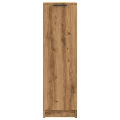Schoenenkast 29,5x35x100,5 cm bewerkt hout artisanaal eiken