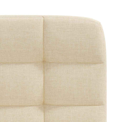 Eetkamerstoelen 2 st stof crèmekleurig
