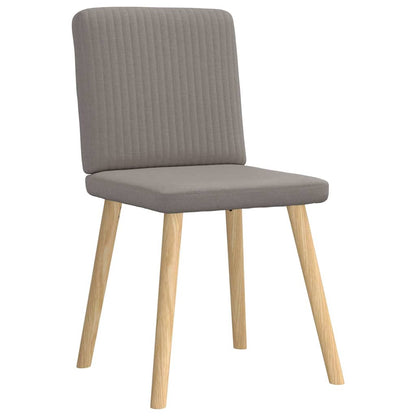 Eetkamerstoelen draaibaar 2 st stof taupe