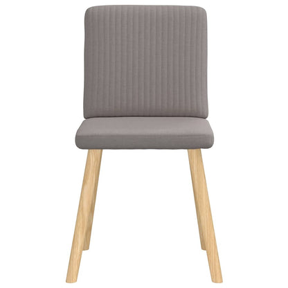 Eetkamerstoelen draaibaar 2 st stof taupe