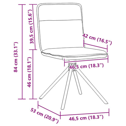 Eetkamerstoelen 2 st stof crèmekleurig