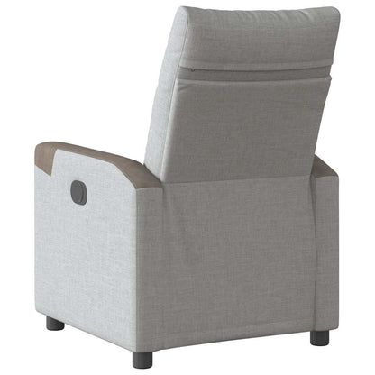 Fauteuil verstelbaar stof wolk grijs